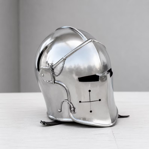 Elmetto barbuta acciaio - elmetto,