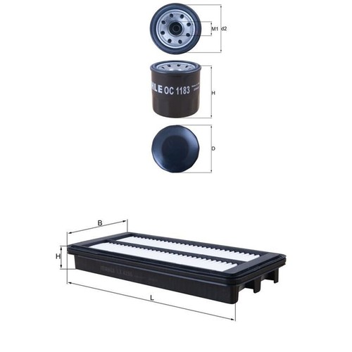 Set filtri knecht adatto - set,
