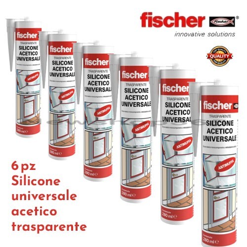 Silicone acetico trasparente - 6,