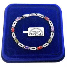 Braccialetto tennis rombo - braccialetto,
