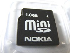 Scheda Mini SD 1GB (scheda MiniSD 1GB) NOKIA usata
