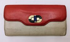BULGARI PORTAFOGLIO DONNA PELLE ROSSA E AVORIO “ISABELLA ROSSELLINI”
