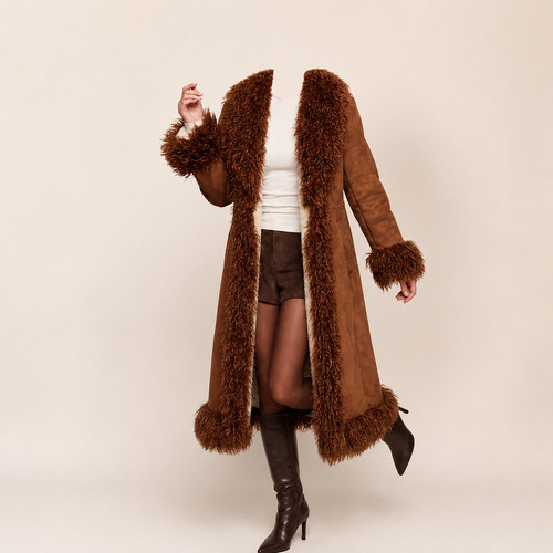 Cappotto donna pelle