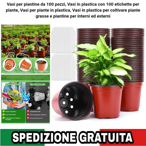100 vasetti per piantine - per, in
