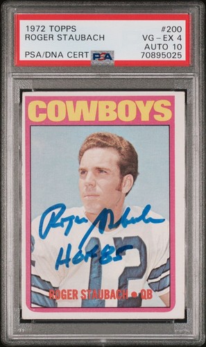 1972 topps roger staubach - topps,
