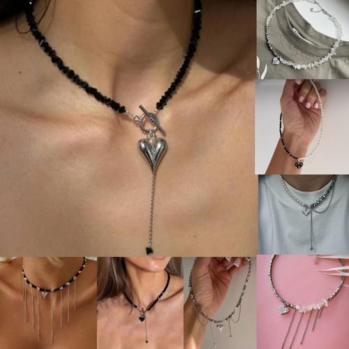 Collana cuore girocollo - cuore,