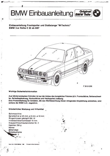 Bmw e30 eba pacchetto - e30,