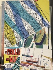 L’ITALIA SUL MARE rivista navigazione navi pubblicità FIAT OLIVETTI ECC 1958 