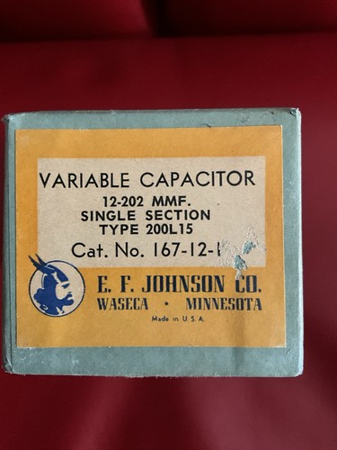 Condensatore variabile f - variabile, e.f