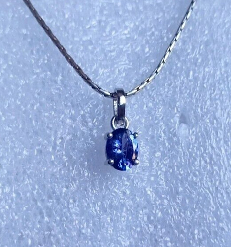 Ciondolo ovale tanzanite