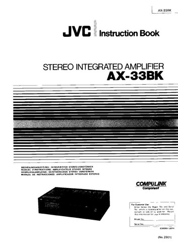 Jvc 33bk amplificatore - jvc,