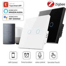 1 x Zigbee interruttore intelligente interruttore luce touch interruttore a parete controllo APP Google