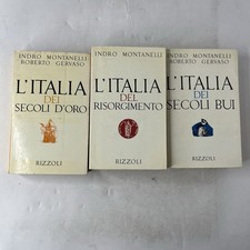 LOTTO 3 LIBRI INDRO MONTANELLI L’ITALIA DEL RISORGIMENTO SECOLI D’ORO SECOLI BUI