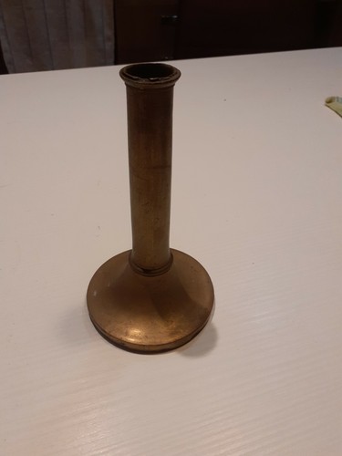 Vecchio portacandela ottone - in,