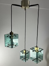 Lampadario Vetro Ed Ottone Mid