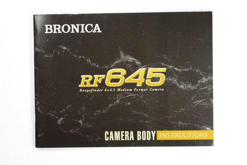 Bronica rf645 manuale - bronica,