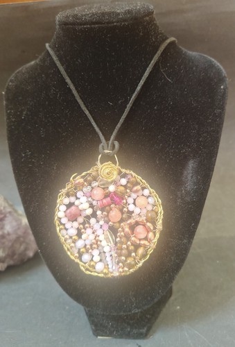 Collana artistica pendente - collana,
