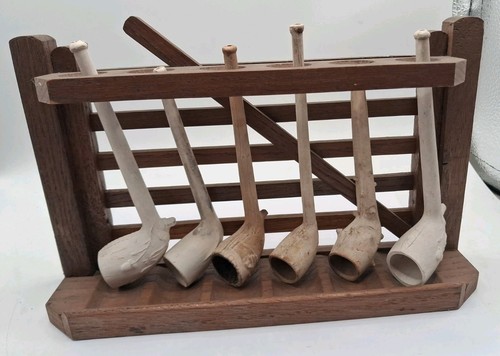 Vintage clay tobacco pipes - vintage,