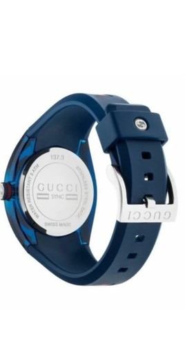 Gucci ya137104 sync blue dial - sync,