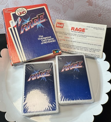 Carte vintage 1983 - uno, rage