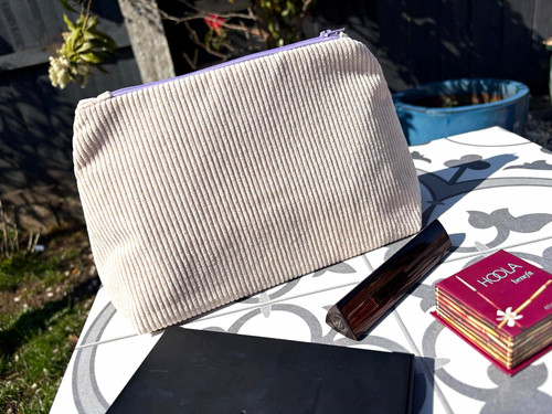 Borsa per trucco velluto a - in,