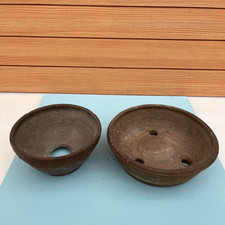 set di 2 vecchi vasi rari "