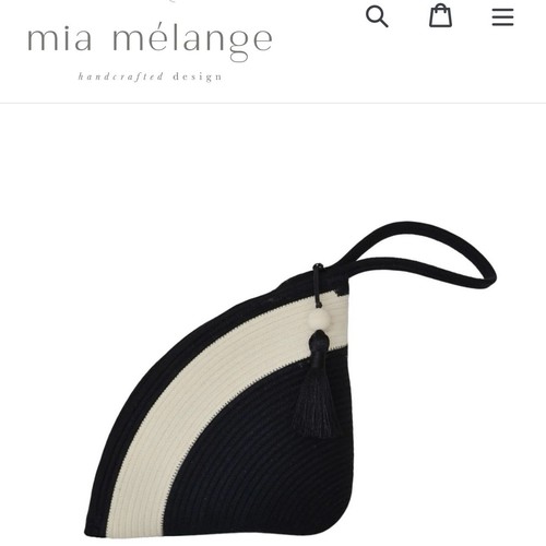 Mia melange clutch bag - mia,