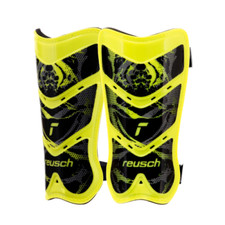 Reusch Shinguard Attrakt Lite Parastinchi da calcio unisex yellow black