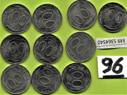 Lotto monete 100 - 100, lire