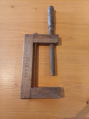 Antico morsetto morsa legno - antico, in