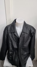 giacca cappotto uomo in pelle Milestone nero tg. xxl cod. AN93