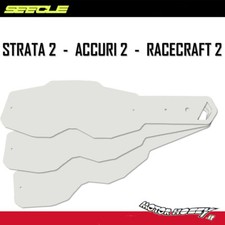 100 PEZZI TEAR OFF SEECLE COMPATIBILI OCCHIALI 100% ACCURI 2 STRATA 2 RACECRAFT2