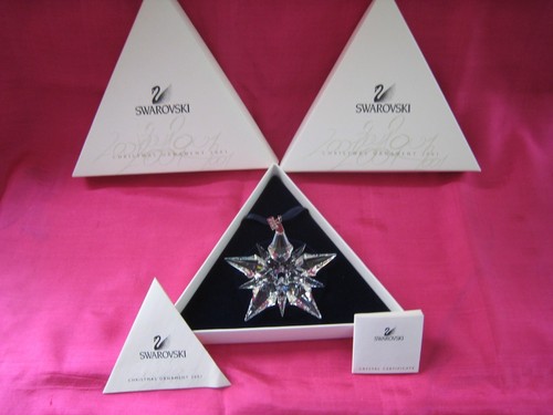 Swarovski crystal ornaments - crystal,