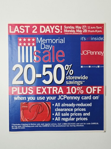 Pubblicità 2001 jcpenney - pubblicità,