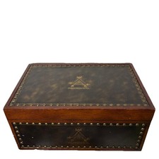 Montecristo Scatola Tesoro Sigari Legno Nero Humidor Digitale Rivettato 17x10,5x8