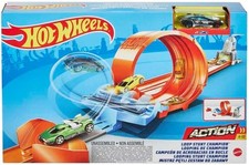 HOT WHEELS Pista LOOP STUNT CHAMPION Playset 1 auto Serie STUNT TRACKS GTV13