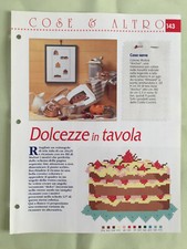 Schema punto croce Ricamo Dolcezze in tavola torta dolce