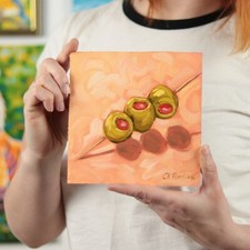 Oil Painting of Olives Kitchen