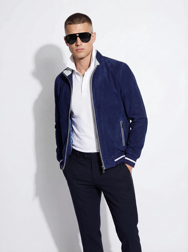Bomber blu scuro lusso - , metis