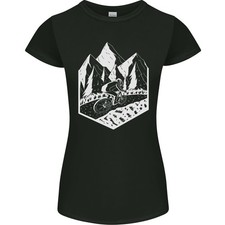 DH Downhill Mountain Biking Cycling Bicicletta Donna Taglio Petite T-Shirt