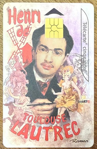 Toulouse lautrec telecarte - lautrec,