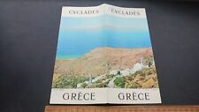Cyclades Cicladi isole greche Grecia turismo pubblicità pieghevole