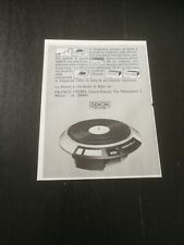 1976 DENON HI FI GIRADISCHI DP 3000 VINTAGE RETRO AD PUBBLICITA
