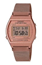 OROLOGIO CASIO B-640WMR-5A DIGITALE VINTAGE ORO ROSA METALLO B640 LED IMP. 50 m