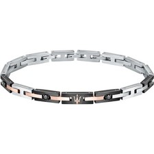 Bracciale  Uomo MASERATI JM422ATJ09 Acciaio Inossidabile Nero Rosè