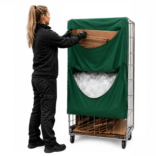 Sacco gabbia verde tasche - verde, 2