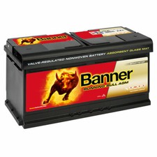 Banner 59201 Running Bull Batteria AGM 92Ah 12V Batteria Auto Start-Stop Caravan