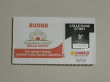 Bollini punti Conad Collezione sport Freddy con buoni per società sportive