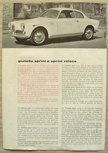 Alfa romeo giulietta sprint - giulietta, &
