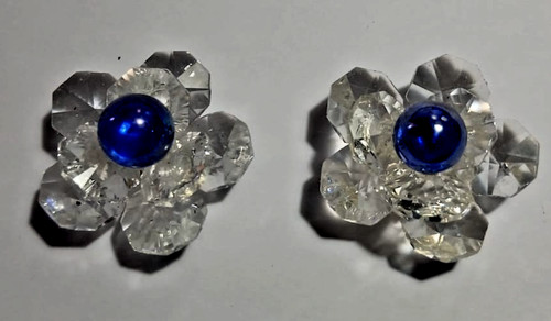 Coppia fiori cristallo - di,
